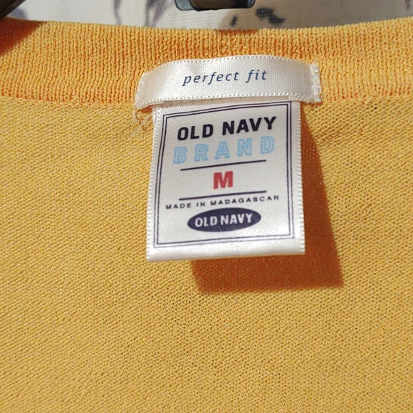 Women's Light Orange Cardigan - Picture 3 of 5